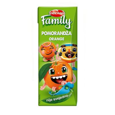 VOĆNI NEKTAR NECTAR FAMILY POMORANDŽA 0,2L BRIK