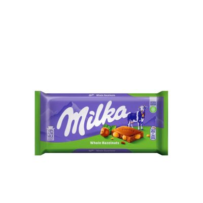 ČOKOLADA MLEČNA SA CELIM LEŠNIKOM MILKA 100G
