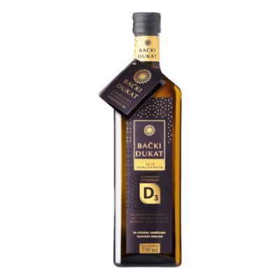 ULJE SUNCOKRETOVO SA VITAMINOM D BAČKI DUKAT 750ML