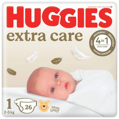 PELENE HUGGIES ELITE SOFT 1 CONY 2-5KG 26/1
