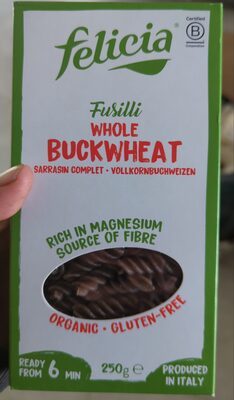 TESTENINA ORGANSKA BEZ GLUTENA HELJDA FUSILLI 250G