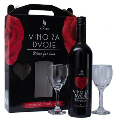 VINO CRVENO ZA DVOJE STATUS 0,75L