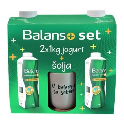 BALANS 2X1L TT + STAKLENA CASA IMLEK