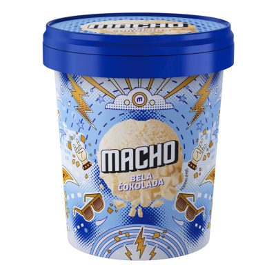 SLADOLED MACHO BELA ČOKOLADA FRIKOM 370ML