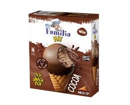 SLADOLED MULTIPACK KORNET KAKAO FAMILIA 340ML