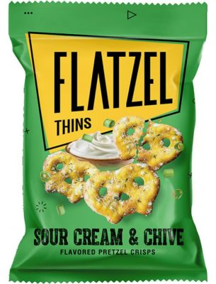 PERECE SOUR CREAM CHIVE FLATZEL 65G