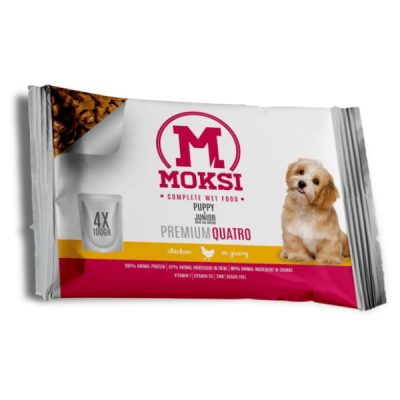 HRANA ZA PSE PRELIV PILETINA U SOSU MOKSI 4X100G