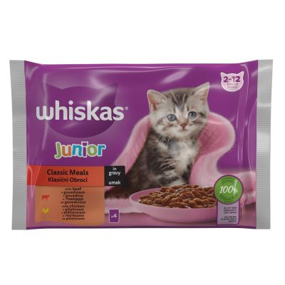 HRANA ZA MAČKE IZBOR MESA JUNIOR WHISKAS 4X85G
