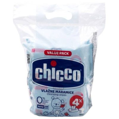 chicco Natural vlažne maramice 4x72/1