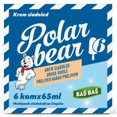 SLADOLED MULTIPAK VANILA KAKAO BAŠ BAŠ 6X65ML