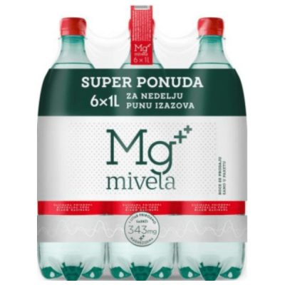 VODA BLAGO GAZIRANA MG MIVELA 6X1L PAKET
