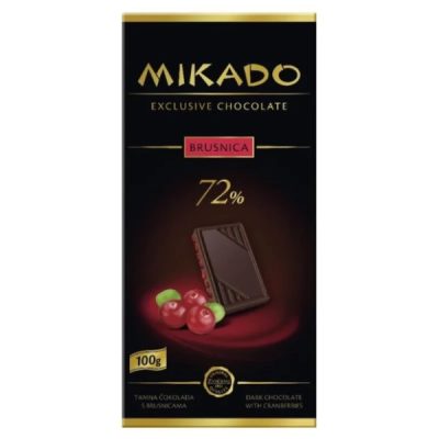Čokolada Mikado Brusnica 72% 100 g