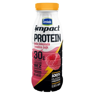 IMLEK PROTEIN BELA COKOLADA MALINA SEJK 0.3L PET