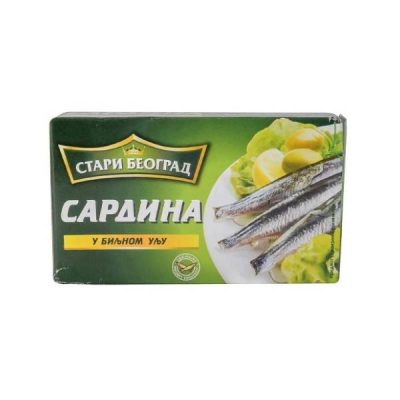 SARDINE U ULJU STARI BEOGRAD 125G