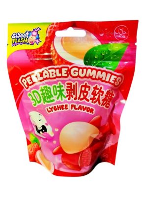 Gummies, žvaka, Peelable Gummies, liči, 75g