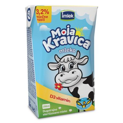 MLEKO UHT MOJA KRAVICA 3,2%MM D3 250ML TB