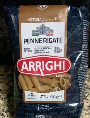 TESTENINA ARRIGHI PENNE RIGATE INTEGRALNE 500G