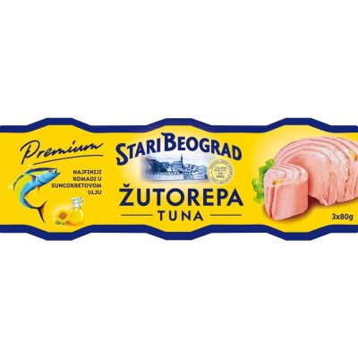 Zutorepa tuna suncokretovo ulje 3x80g Stari Beograd