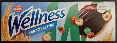 Keks Integralni Kakao&Lešnik Wellness 150 g
