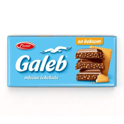 Čokolada GALEB 170 g keks Pionir