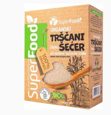 ŠEĆER ORGANSKI TRŠČANI ZLATNI SUPERFOOD 500G
