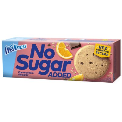 KEKS BEZ ŠEĆERA NARANDŽA&ČOKOLADA WELLNESS 125G