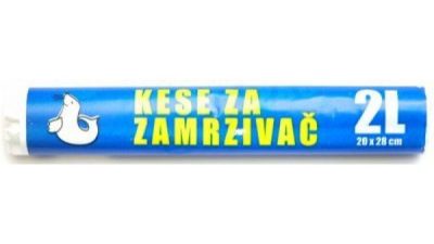 Kese za Zamrzivač 2 l 20x28 cm Foka