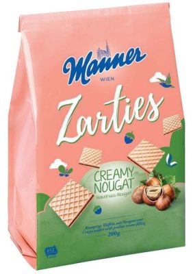 Napolitanke Zartis Nugat 200 g Manner