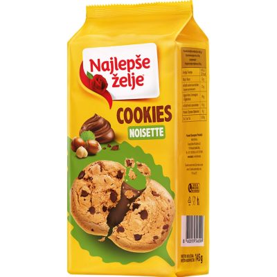 KEKS COOKIES NOISETTE NAJLEPŠE ŽELJE 145G