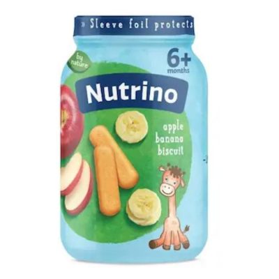 KAŠICA JABUKA+BANANA SA KEKSOM NUTRINO 190G
