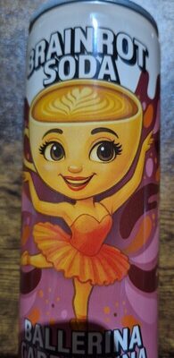 Brainrot Soda, gazirano piće breskva-marakuja, Ballerina Cappuccina, 250ml