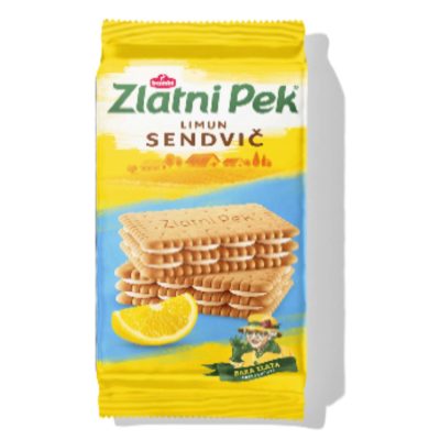 Keks Sendvič sa Limunom Zlatni Pek 144 g