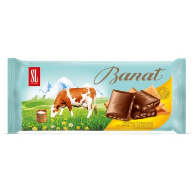 Banat Mlečna Čokolada sa Keksom 80 g