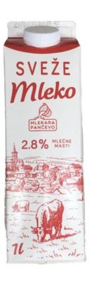 PANCEVO PASTER.MLEKO 1L 2.8% ELOPAK
