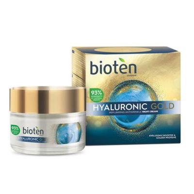 KREMA ZA LICE NOĆNA HYALURON GOLD BIOTEN 50ML