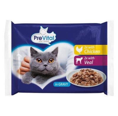 HRANA ZA MAČKE MIXED C&V PPF PREVITAL 4X100G