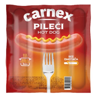 PILEĆI HOT DOG CARNEX 800G