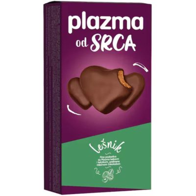 KEKS SRCE ČOKOLADA SA LEŠNIKOM PLAZMA BAMBI 100G