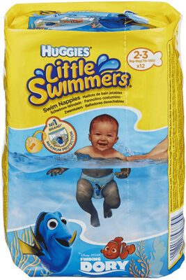 PELENE HUGGIES SWIMMERS 2-3 3-8KG 12/1