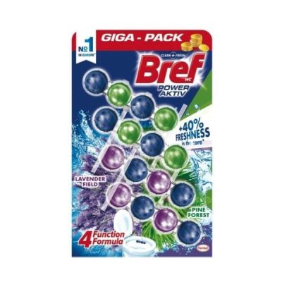 WC OSVEŽIVAČ BREF AKTIVE PINE LAVANDER 4X50G
