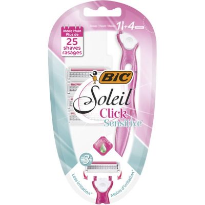 Brijač Ženski Soleil Click Sensitive Bic 1+4