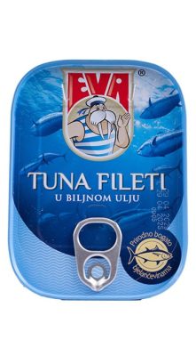 TUNA FILETI U BILJNOM ULJU EVA 100G