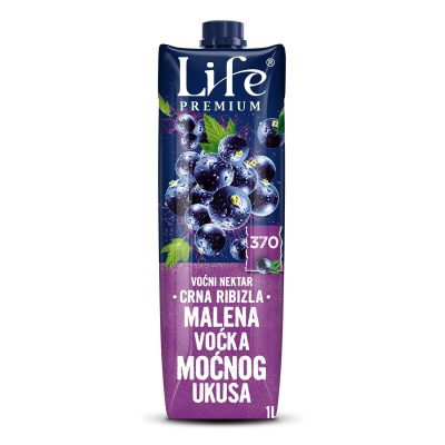 VOĆNI SOK LIFE CRNA RIBIZLA 1L BRIK
