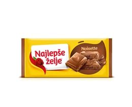 ČOKOLADA MLEČNA NOISETTE NAJLEPŠE ŽELJE 180G