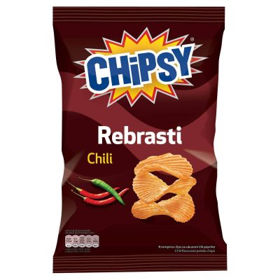 ČIPS REBRASTI CHILI CHIPSY 140G