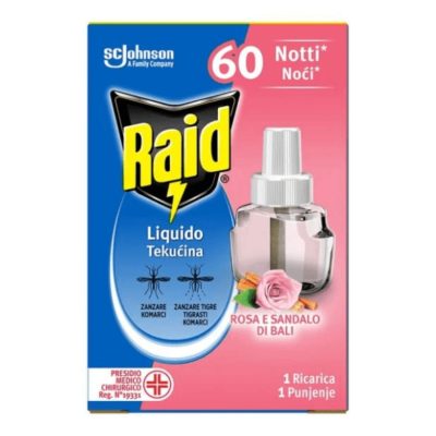 Raid ROSE tečnost za el.ap.60noći 36ml