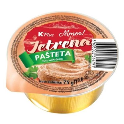 PAŠTETA JETRENA 75G K PLUS